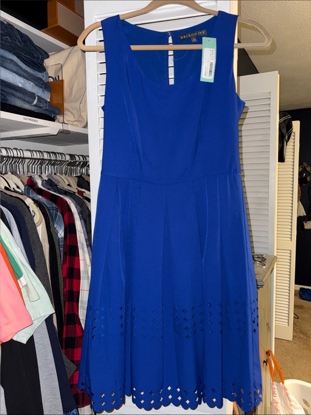 Brixon Ivy Sleeveless Laser-Cut Dress